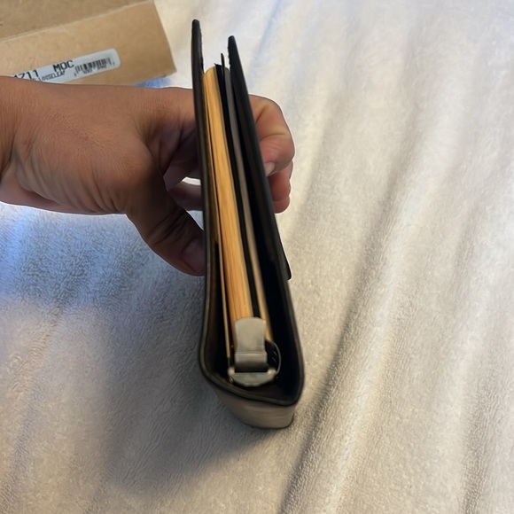 Vintage Coach New with Box Brown soft Leather phone book - Picture 15 of 16